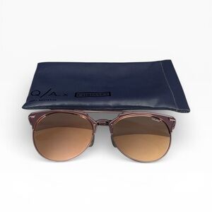 QUAY Rose Gold Sunglasses